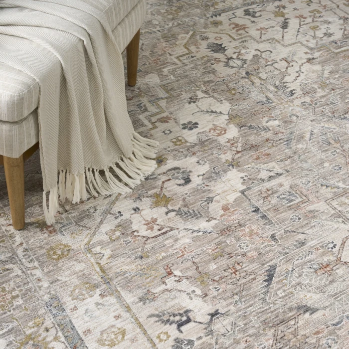 Nourison Home Antique Fusion Grey ANF02 3ft.11in. x 5ft.10in. Rect. Rug