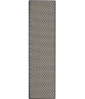 Nourison Courtyard Black White COU01 2 ft. X 6 ft. Rect. Rug