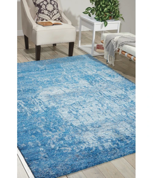 Nourison Home Silk Shadows Blue SHA10 5ft.6in. x 7ft.5in. Rect. Rug