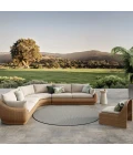 Nourison Home Courtyard Black COU01 5ft. x Round Round Rug
