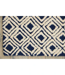 Nourison Home Deco Mod Navy 46358 9ft.6in. x 13ft. Rect. Rug