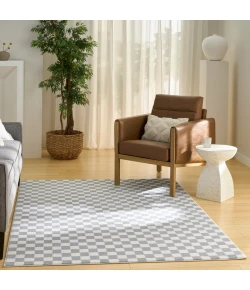 Nourison Home Serenity Home SRH10 Ivory Blue 6 ft. X 9 ft. Area Rug