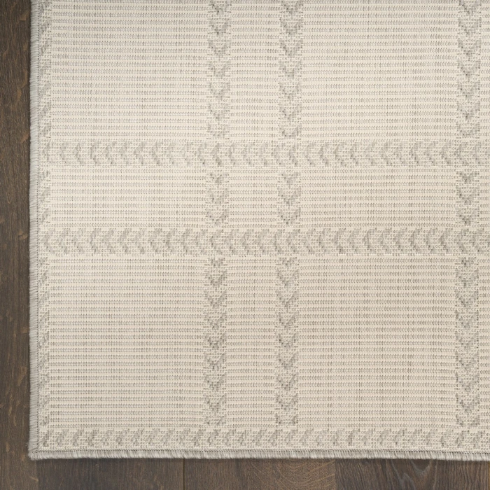 Nourison Home Horizon Indoor/Outdoor Grey HOZ04 2ft.2in. x 8ft. Rect. Rug