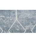 Nicole Curtis Machine Washable Series 1 Blue Grey SR107 2 ft. 2 in. X 8 ft. Rectangle Rug
