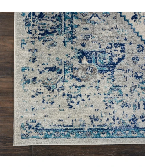Nourison Tranquil Area Rug TRA06-Ivory/Light Blue