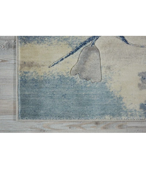 Nourison Somerset Runner Area Rug ST18-Ivory/Blue