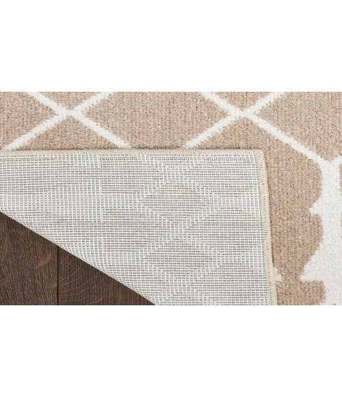Nourison Astra Machine Washable Taupe ASW10 5 ft. 3 in. X 7 ft. Rectangle Rug