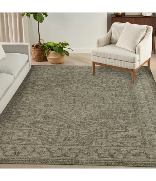 Nourison Tulum Olive TLM05 10 ft. X 14 ft. Rect. Rug