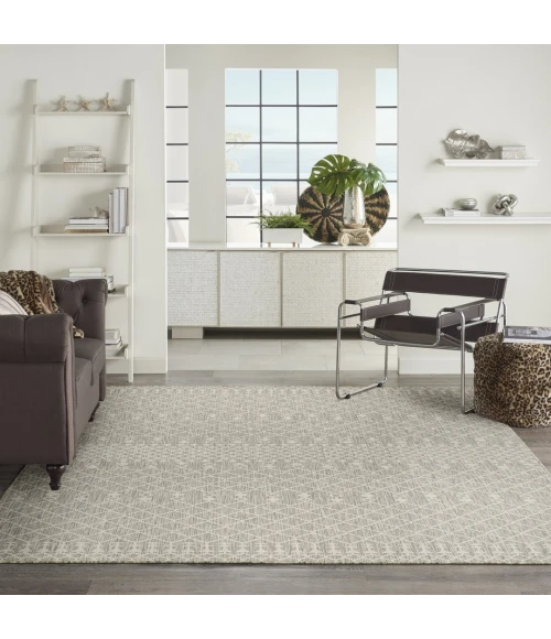 Nourison Positano Light Grey POS02 12ft. x 15ft. Rect. Rug