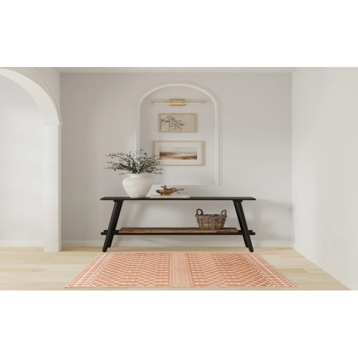 Nourison Astra Machine Washable Copper ASW10 3 ft. 3 in. X 5 ft. Rectangle Rug