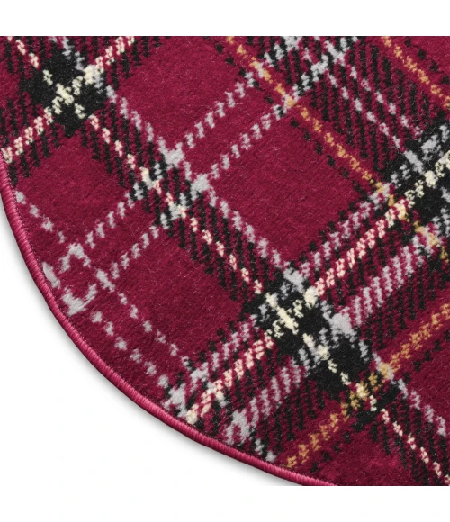 Nourison Home Grafix Red GRF03 3ft. x Round Round Rug