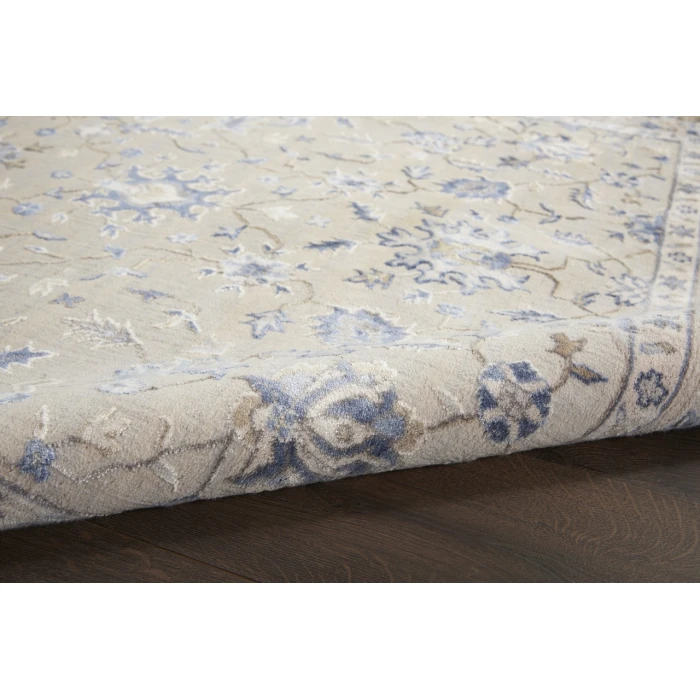 Nourison Home Silky Textures Blue SLY09 7ft.10in. x 10ft.6in. Rect. Rug