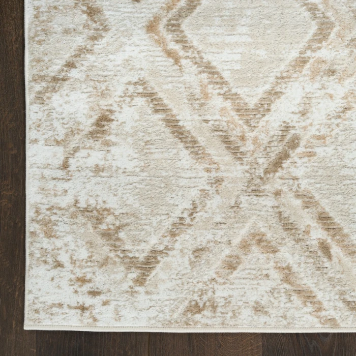 Nourison Dekor Ivory Taupe DEK05 4 ft. X 6 ft. Rect. Rug