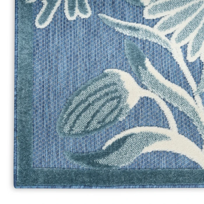 Nourison Aloha Blue ALH33 5 ft. 3 in. X 7 ft. 5 in. Rect. Rug