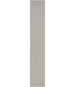 Nourison Home Twist Reversible TWS01 Grey 2 ft. 2 in. X 12 ft. Area Rug