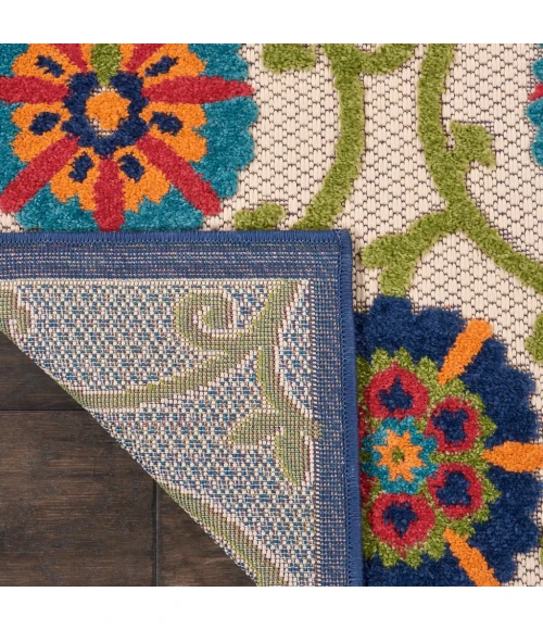Nourison Aloha Runner Area Rug ALH19-Blue/Multicolor