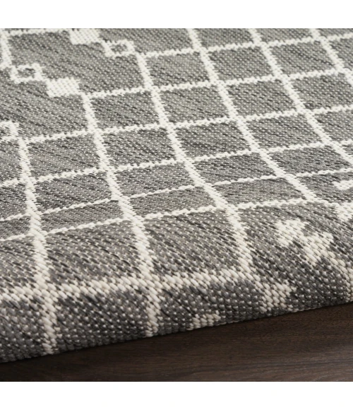 Nourison Positano Charcoal POS02 8ft. Round Rug
