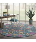 Nourison Passion Round Area Rug PSN01-Denim