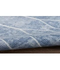Nicole Curtis Machine Washable Series 1 Blue SR107 6 ft. X 9 ft. Rectangle Rug