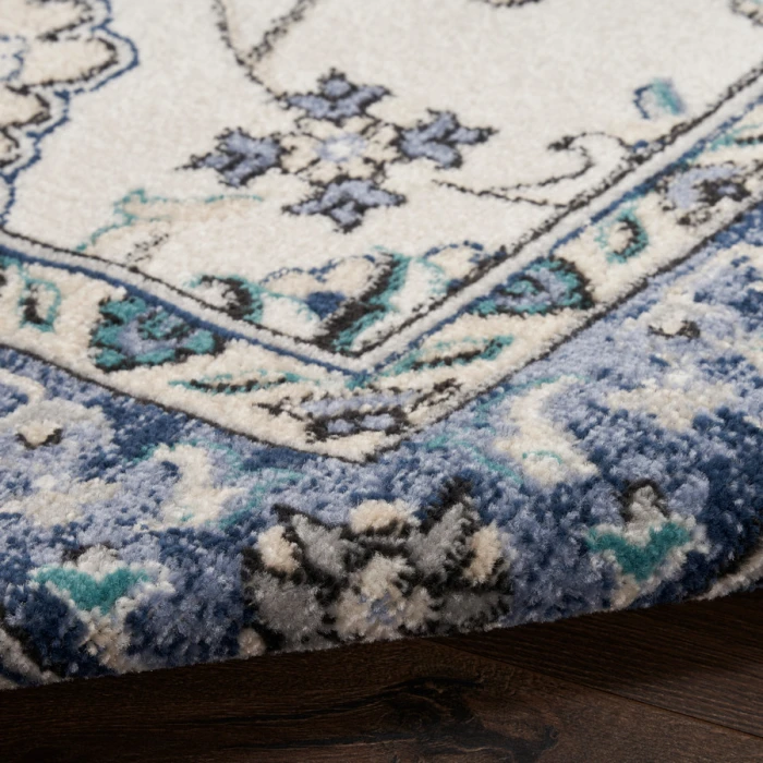 Nourison Home Nourison Essentials Ivory Blue NRE05 6 ft. X 9 ft. Rectangle Rug