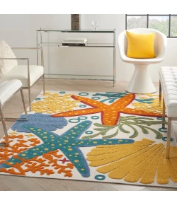 Nourison Home Aloha ALH24 Multicolor 6 ft. X 9 ft. Area Rug
