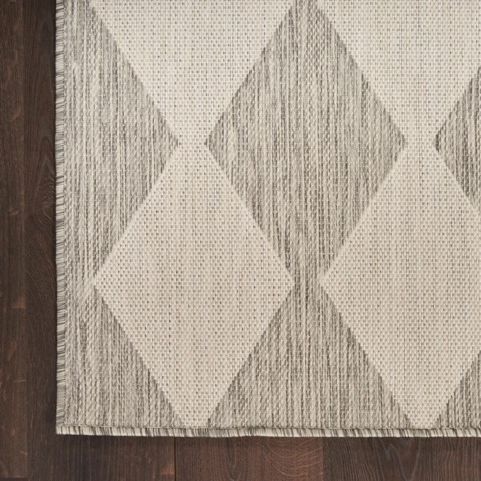 Nourison Positano Light Grey POS04 5 ft. X 7 ft. Rect. Rug