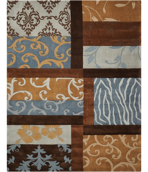 Nourison Home Contour Multicolor CON11 7ft.3in. x 9ft.3in. Rect. Rug