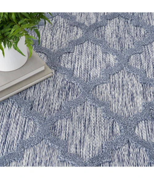 Nourison Easy Care Area Rug NES01 Denim Blue