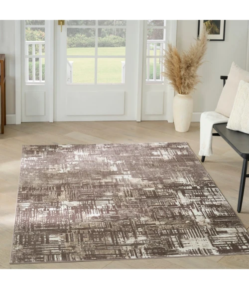 Nourison Dekor Brown DEK11 5 ft. 3 in. X 7 ft. Rect. Rug