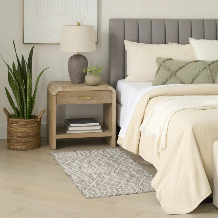 Nourison Home Positano Grey POS02 2ft. x 3ft. Rect. Rug
