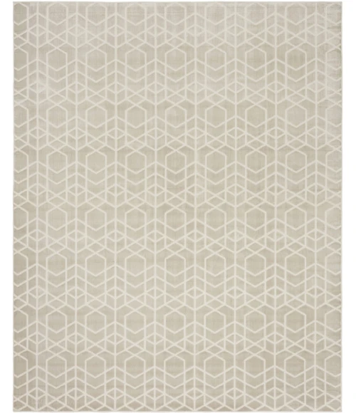 Nourison Home Washable Charm Grey WCH01 8ft. x 10ft. Rect. Rug