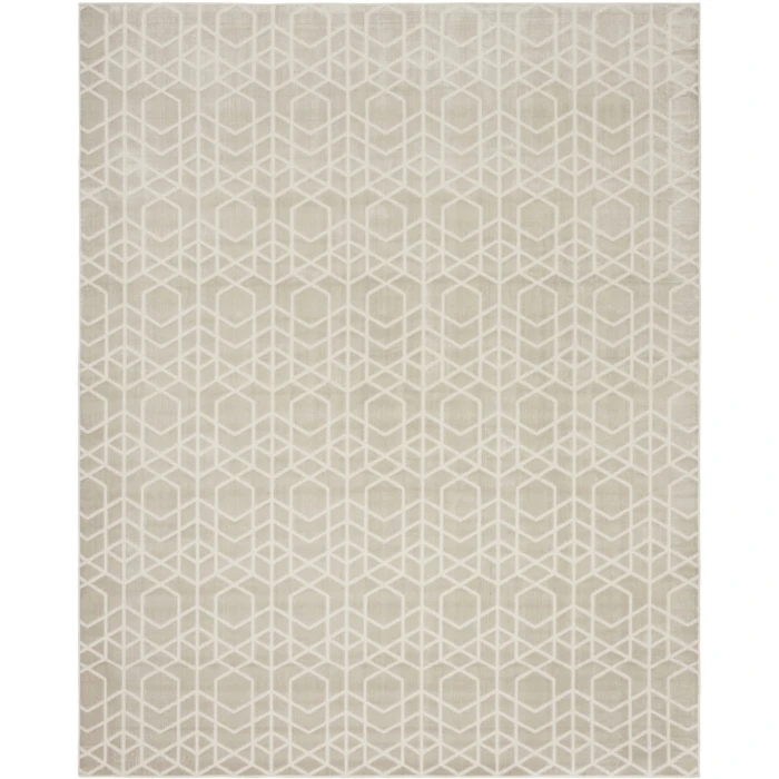 Nourison Home Washable Charm Grey WCH01 8ft. x 10ft. Rect. Rug