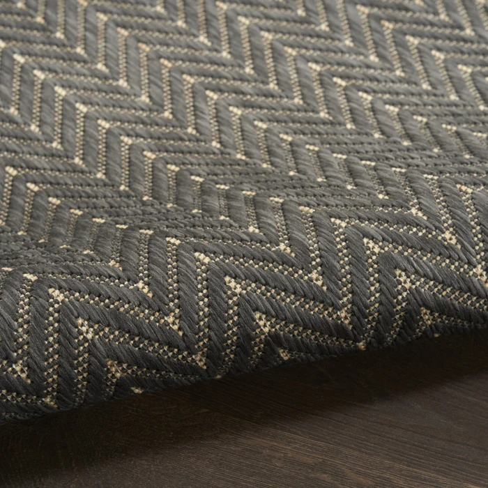 Nourison Home Horizon Indoor/Outdoor Grey HOZ02 2ft. x 3ft. Rect. Rug