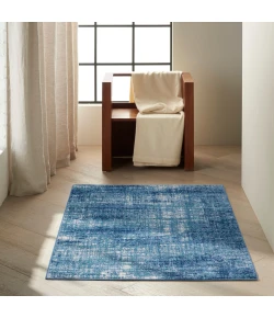 Calvin Klein River Flow RFV02 Teal Ivory Blue 3 ft. 2 in. X 5 ft. Area Rug
