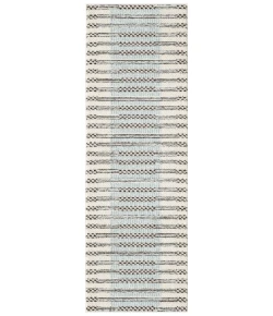 Nourison Home Nordic NRC15 Ivory Blue 2 ft. X 6 ft. Area Rug