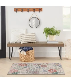 Nourison Home Nourison Washables NWB06 Cream Multicolor 2 ft. X 3 ft. Area Rug