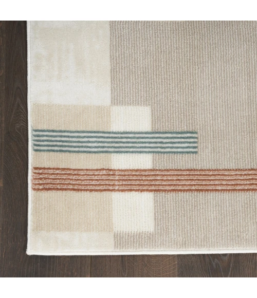 Nourison Thalia Ivory Multicolor THL02 5ft.3in. x 7ft.3in. Rect. Rug