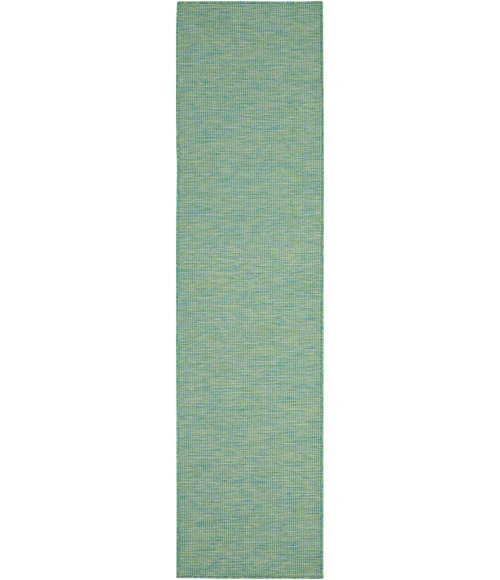Nourison Positano Blue Green POS01 2 ft. X 6 ft. Rect. Rug
