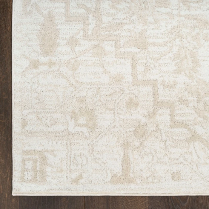 Nourison Dekor Ivory DEK10 2ft. 2in. x 6ft. Rect. Rug