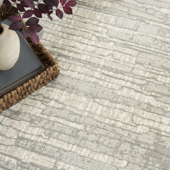 Nourison Soft Structure Grey SOF03 7ft.10in. x 9ft.10in. Rect. Rug