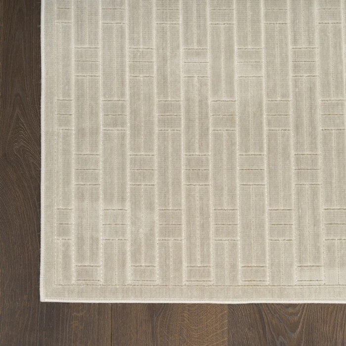 Nourison Home Washable Charm Grey WCH02 2ft. x 6ft. Rect. Rug