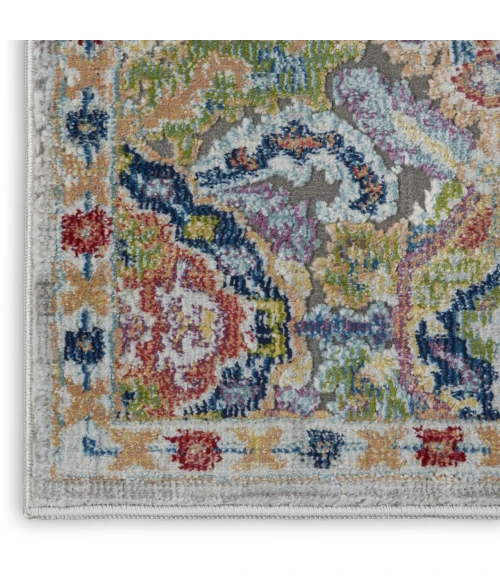 Nourison Ankara Global Grey Multicolor ANR12 2ft. x 4ft. Rect. Rug