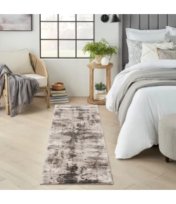 Nourison Home American Manor AMR04 Ivory/Mocha 2 ft. 2 in. X 7 ft. 6 in. Area Rug