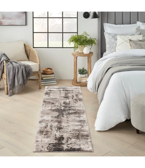 Kathy Ireland American Manor Area Rug AMR04 Iv/Mocha 2'2" x 7'6"
