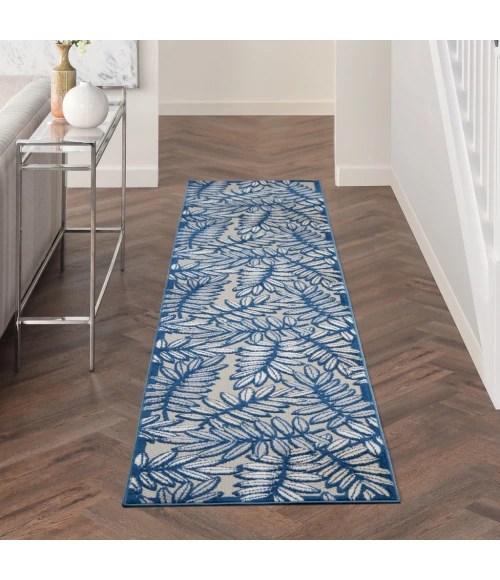 Nourison Aloha Area Rug ALH18-Ivory/Navy