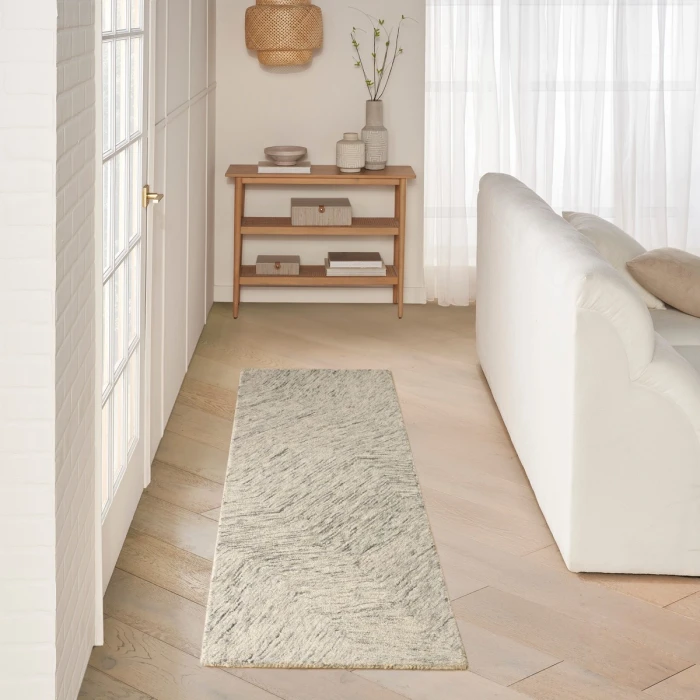 DKNY Pure Angles Grey ANG01 8 ft. Rect. Rug