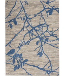 Calvin Klein River Flow Beige Navy RFV03 5ft. 3in. x 7ft. 3in. Rect. Rug