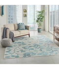 Nourison Tranquil Area Rug TRA03-Ivory/Turquoise