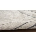Nourison Astra Machine Washable Silver Blue ASW14 2 ft. 2 in. X 8 ft. Rectangle Rug