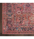 Nicole Curtis Machine Washable Series 1 Area Rug SR102 Red 7' Runner